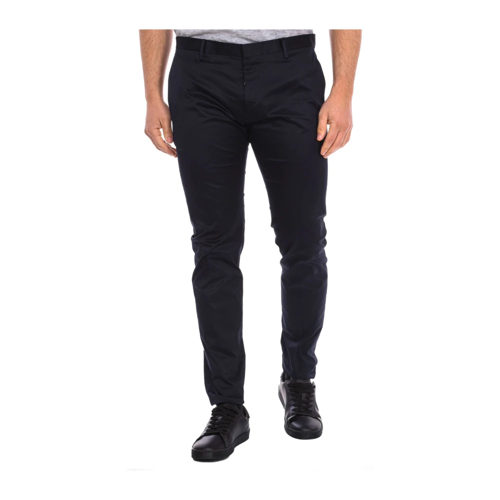 Dsquared2 Men's Blue Slim-Fit Trousers - Slim-Fit Trousers - Xs - Trousers