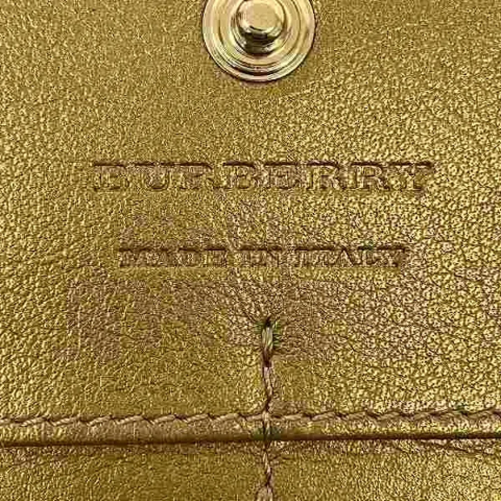 Burberry Vintage Pre-owned Leather wallets Beige Dames