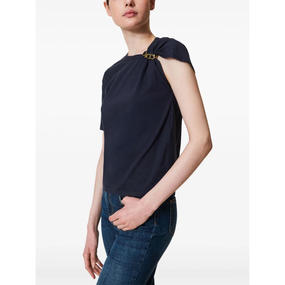 Twinset Blauwe T-shirts en Polo's Blue Dames