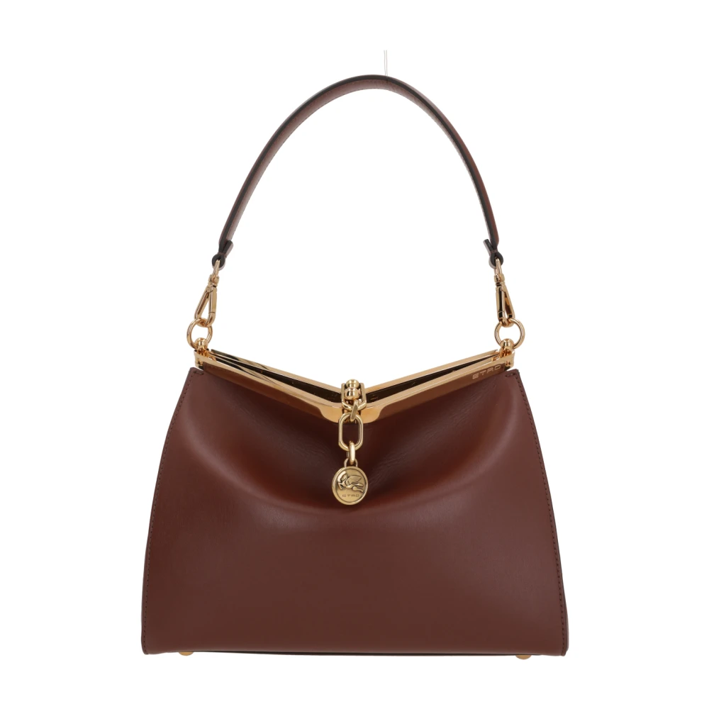 ETRO Bruin Leren Schoudertas Brown Dames