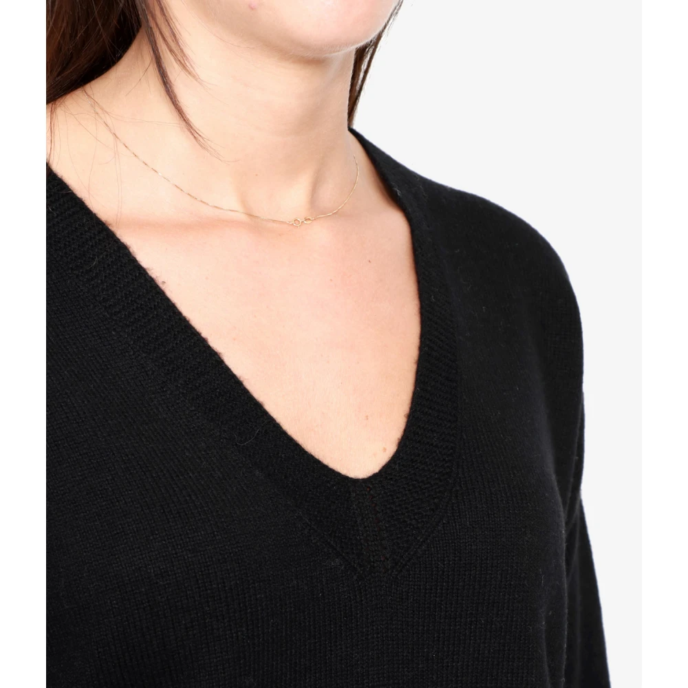 Pennyblack Gestreepte wolmix trui Black Dames