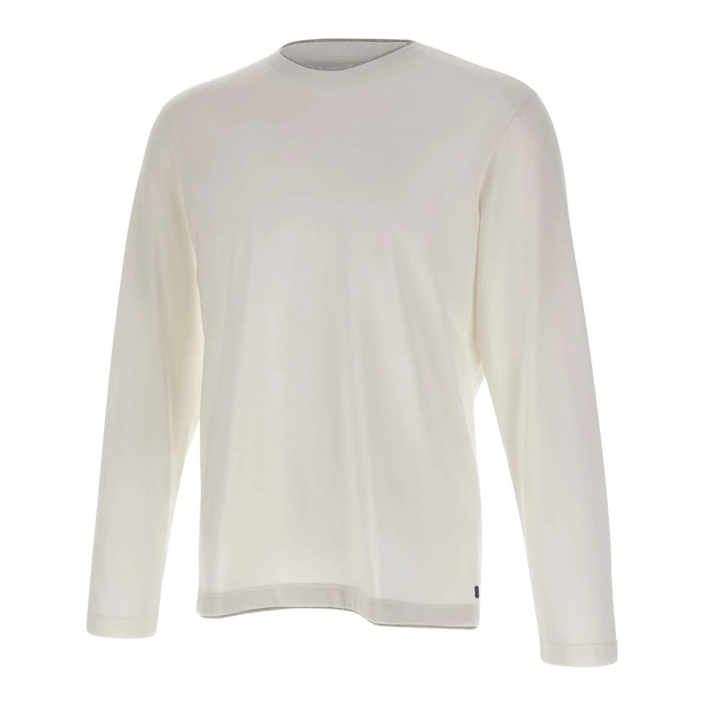 Eleventy Men's White Round-Neck Knitwear, M, Crew Neck Jumper