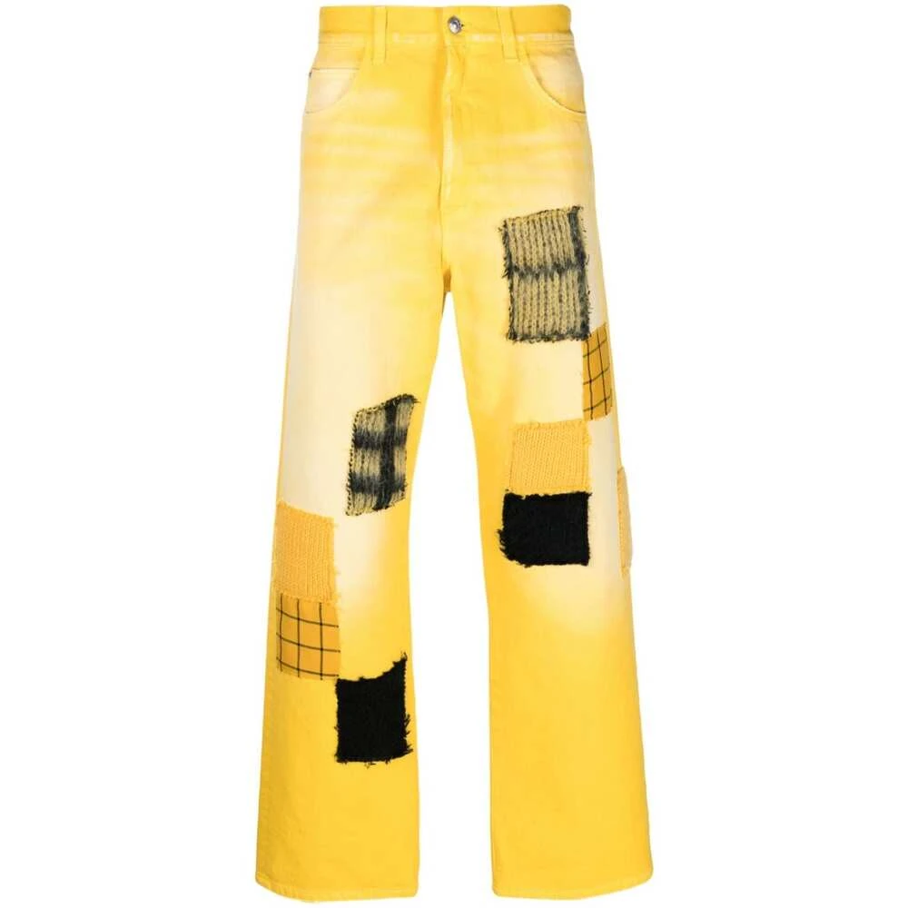 Marni Straight Jeans Yellow Heren