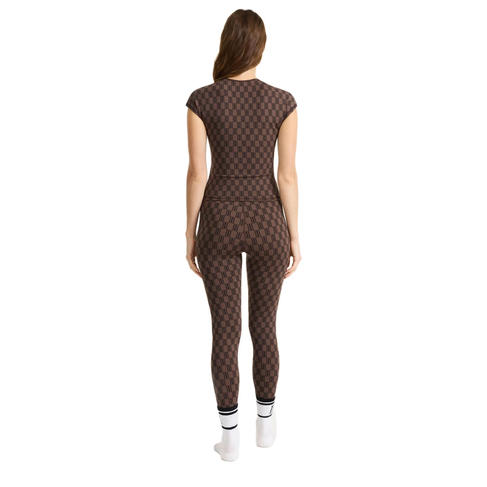 By Malene Birger T-Shirt met Uitgesneden Halslijn Donker Mahonie By Herenne Birger Brown Dames