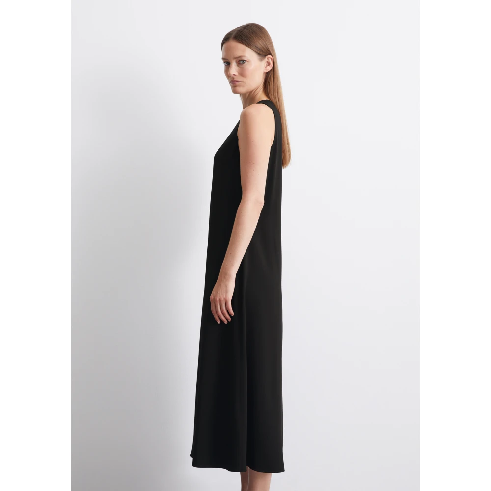 Marc O'Polo Mouwloze A-lijn jurk Black Dames