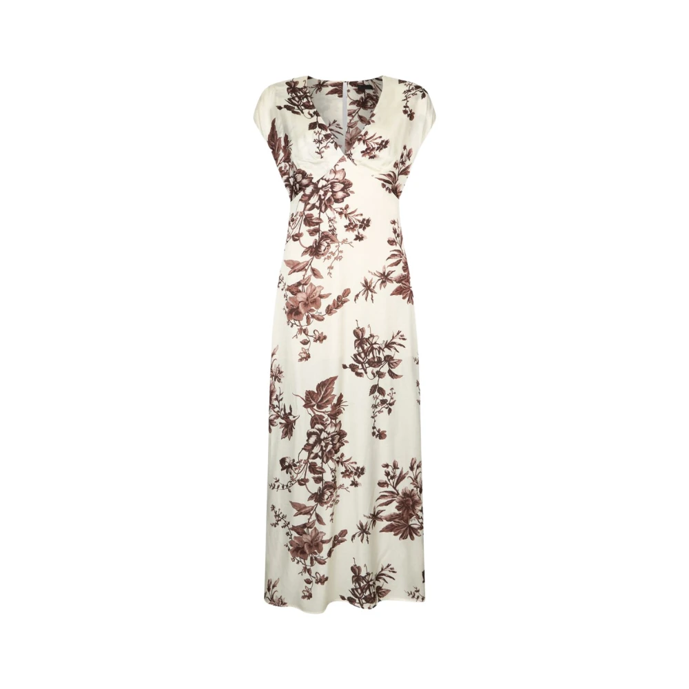 Liu Jo Women's Multicolor Long Printed Satin Dress