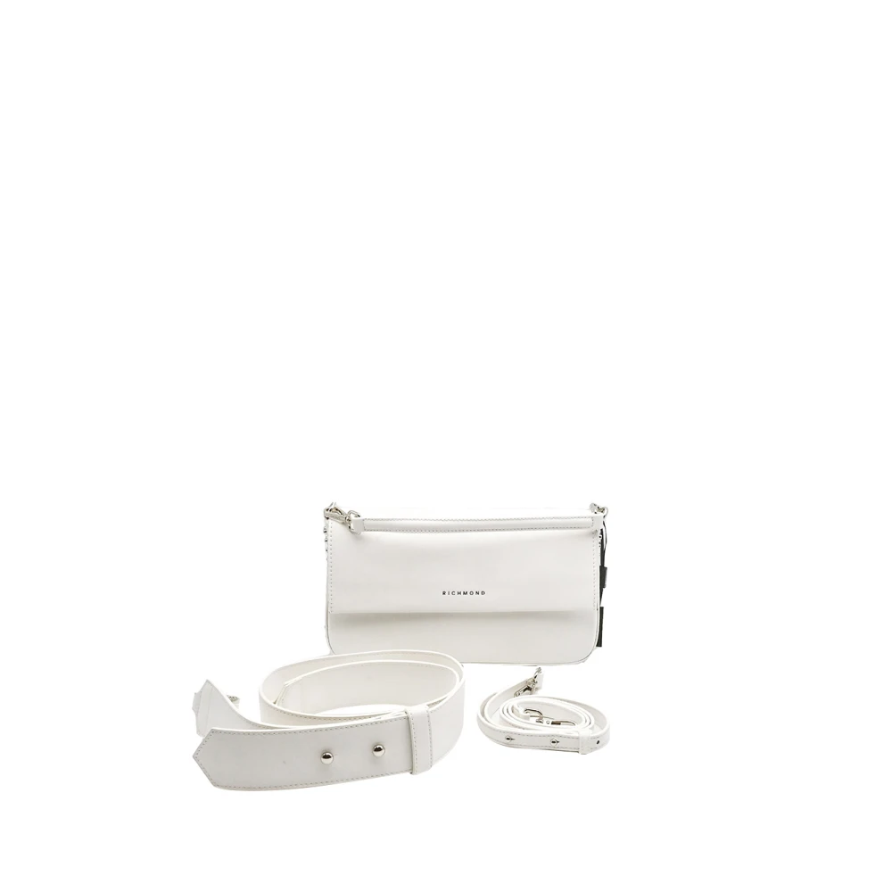 Richmond Witte Schoudertas met Elegante Details White Dames