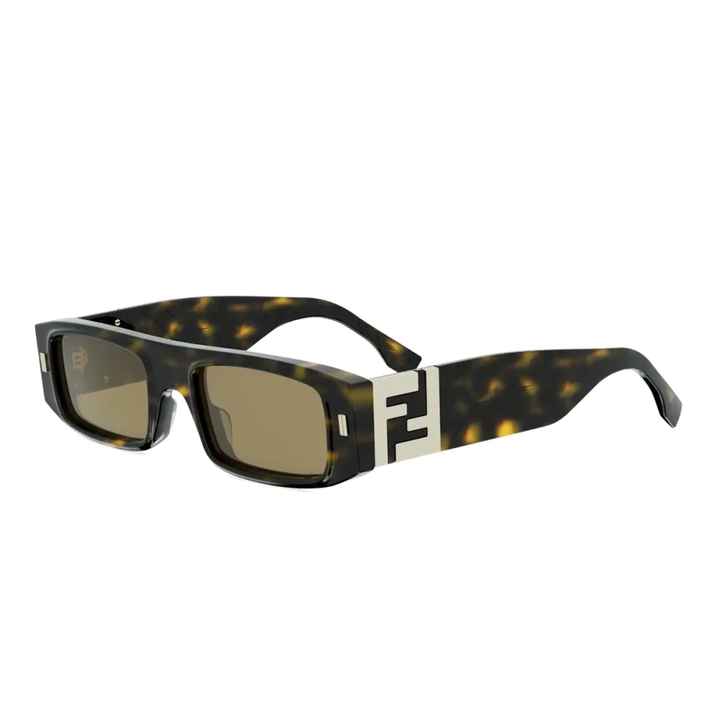 Fendi Unisex Brown Sunglasses, 52 Mm, Ff Squared Sunglasses