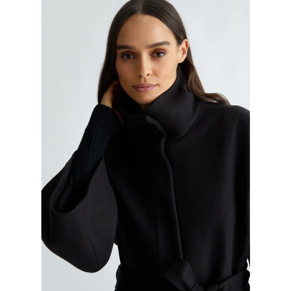 Liu Jo Korte wollen jas Black Dames