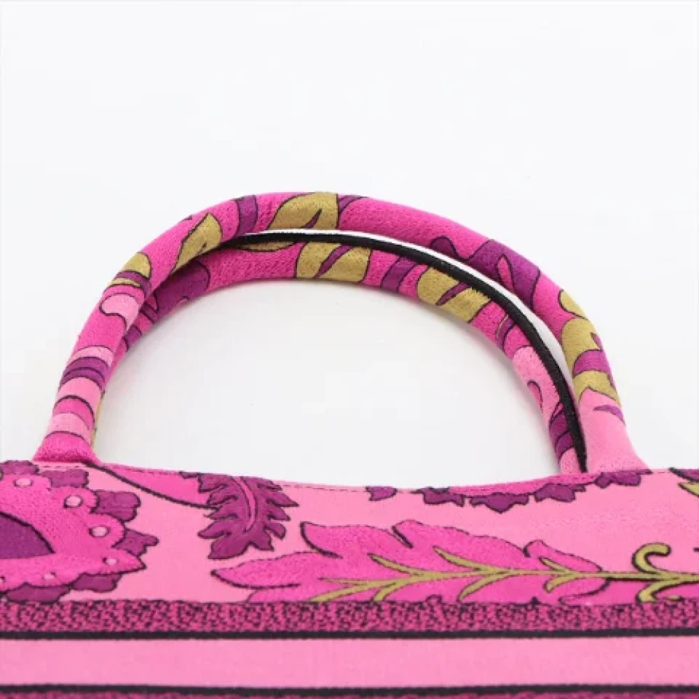 Dior Vintage Pre-owned Canvas handbags Pink Dames