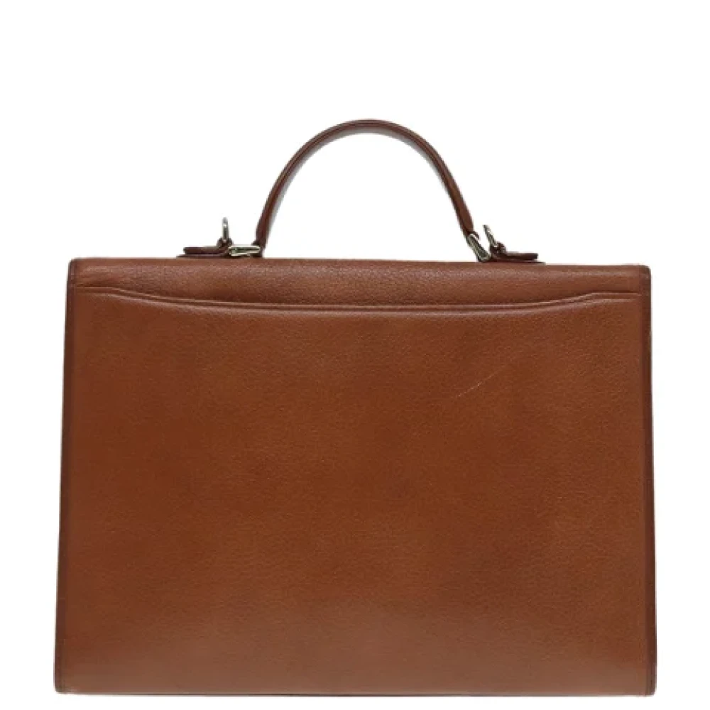 Burberry Vintage Pre-owned Leather handbags Brown Dames