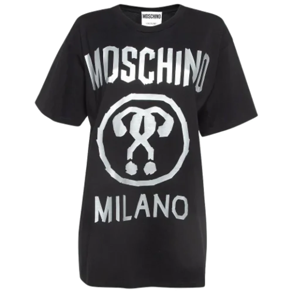 Moschino Pre-Owned Pre-owned Cotton tops Black Dames