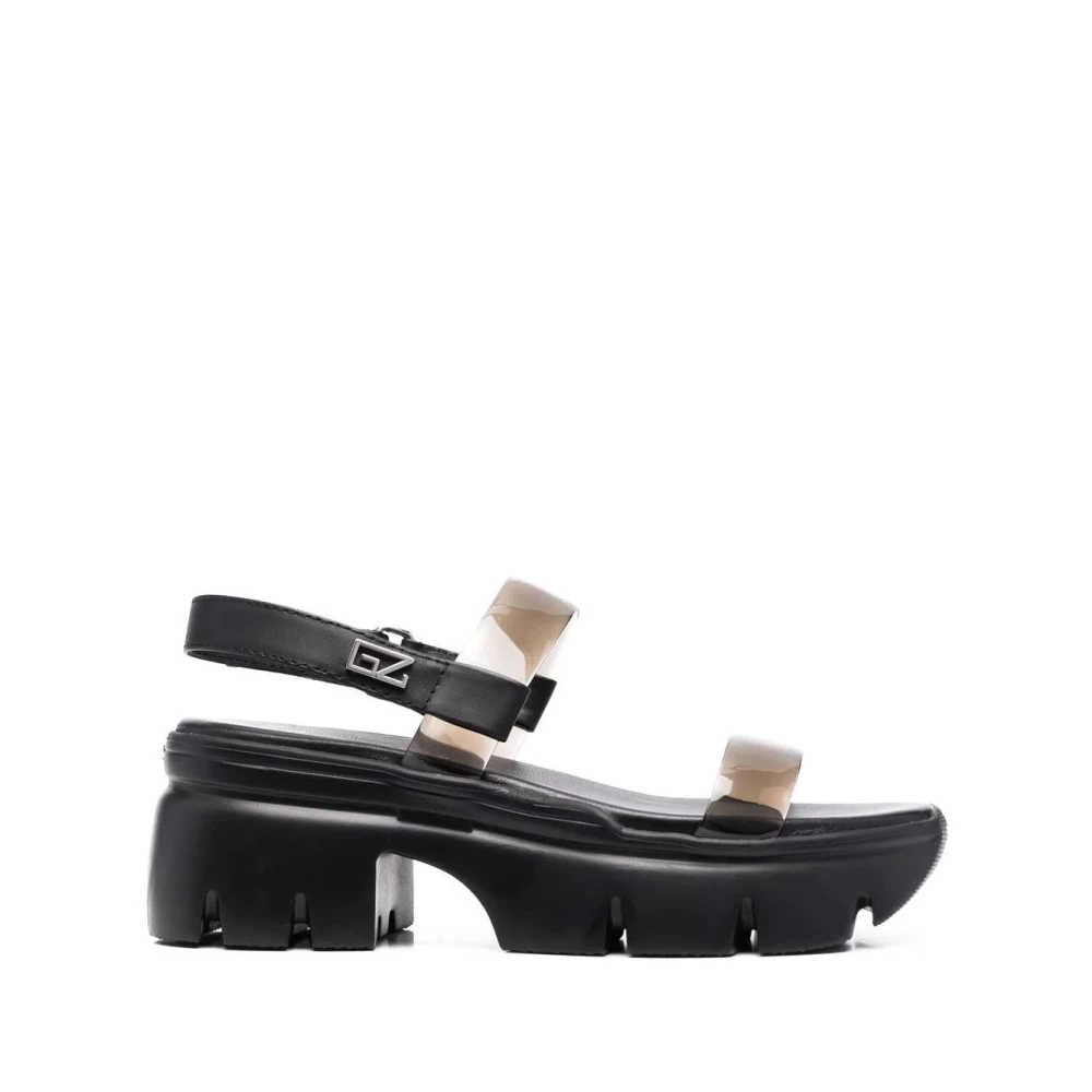 Giuseppe Zanotti Flat Sandals Black, Dam