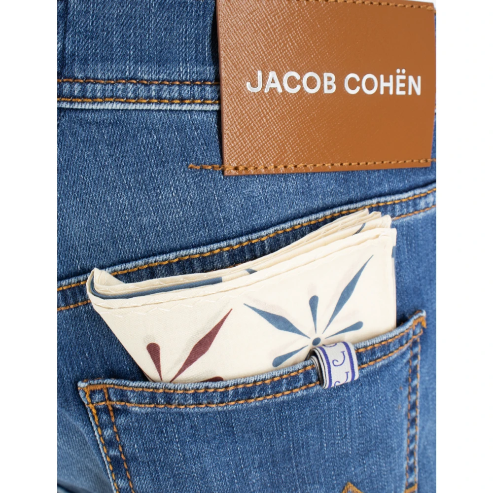 Jacob Cohën Bermuda Shorts met iconisch logo Blue Heren
