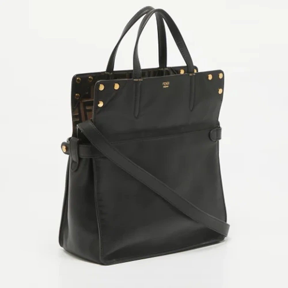 Fendi Vintage Pre-owned Leather fendi-bags Black Dames