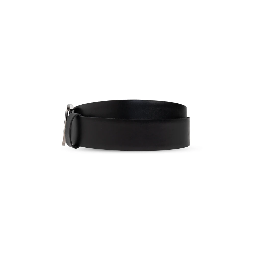 Dolce & Gabbana Leren riem Black Heren