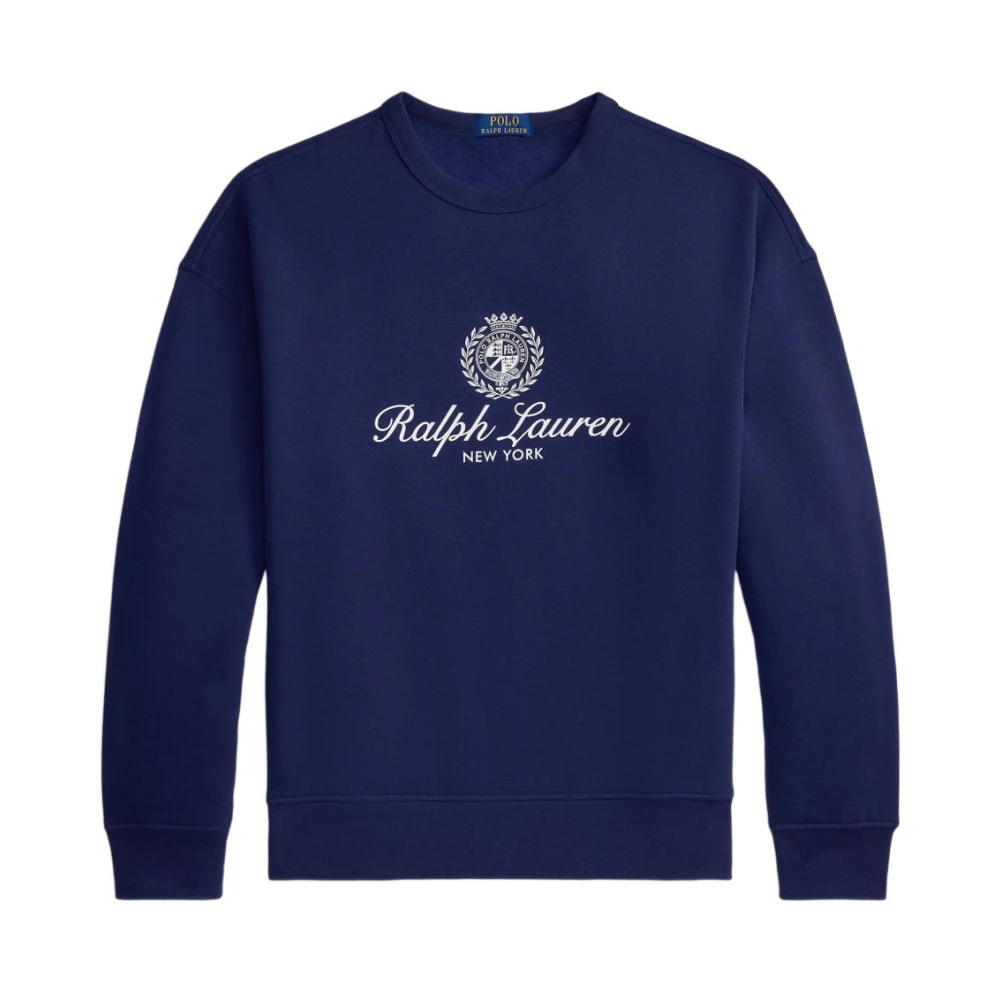 Polo Ralph Lauren Uomo Blu Seasonal Fleece Graphic Sweatshirt