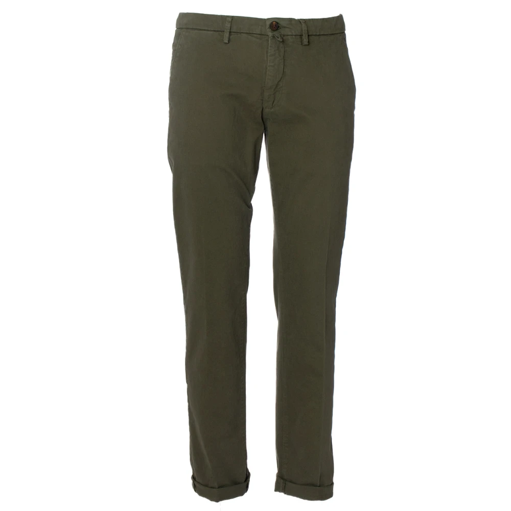 Siviglia Katoenen broek met norHeren pasvorm Green Heren