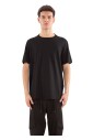 t-shirt-en-coton-crepe-a-col-tricote
