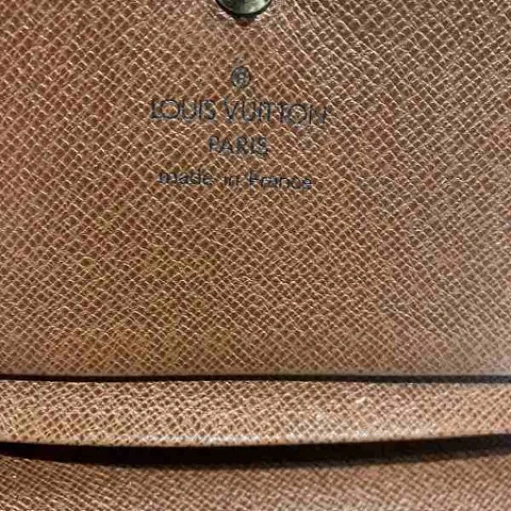 Louis Vuitton Vintage Pre-owned Canvas wallets Brown Dames