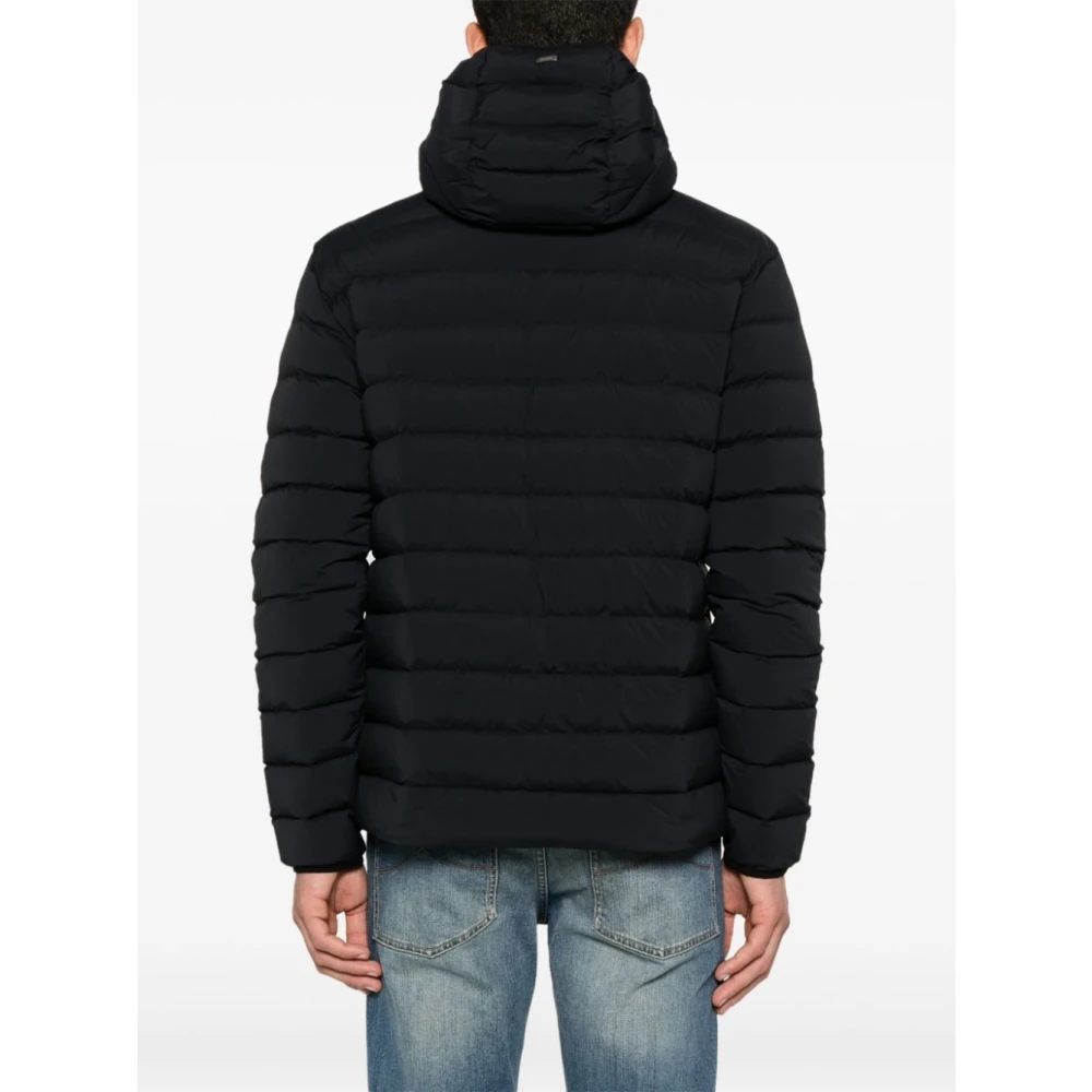 Herno Zwarte Jassen & Mantels Aw24 Black Heren