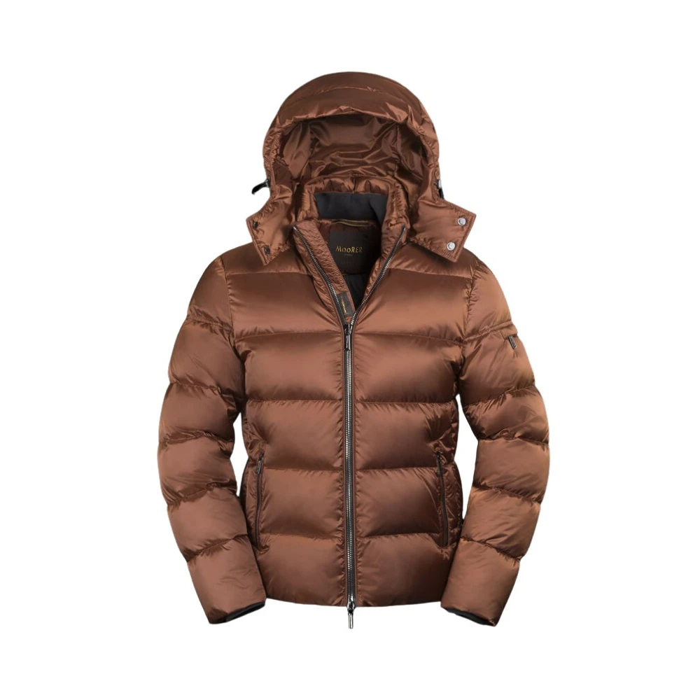 Moorer Men's Brown Down Jackets, 3XL, Brett-Sh