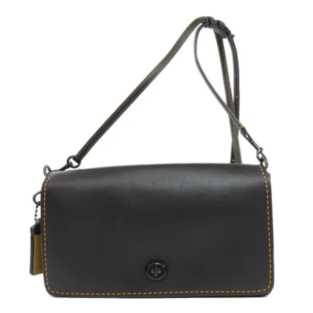 Coach Pre-owned Leather shoulder-bags Black Dames