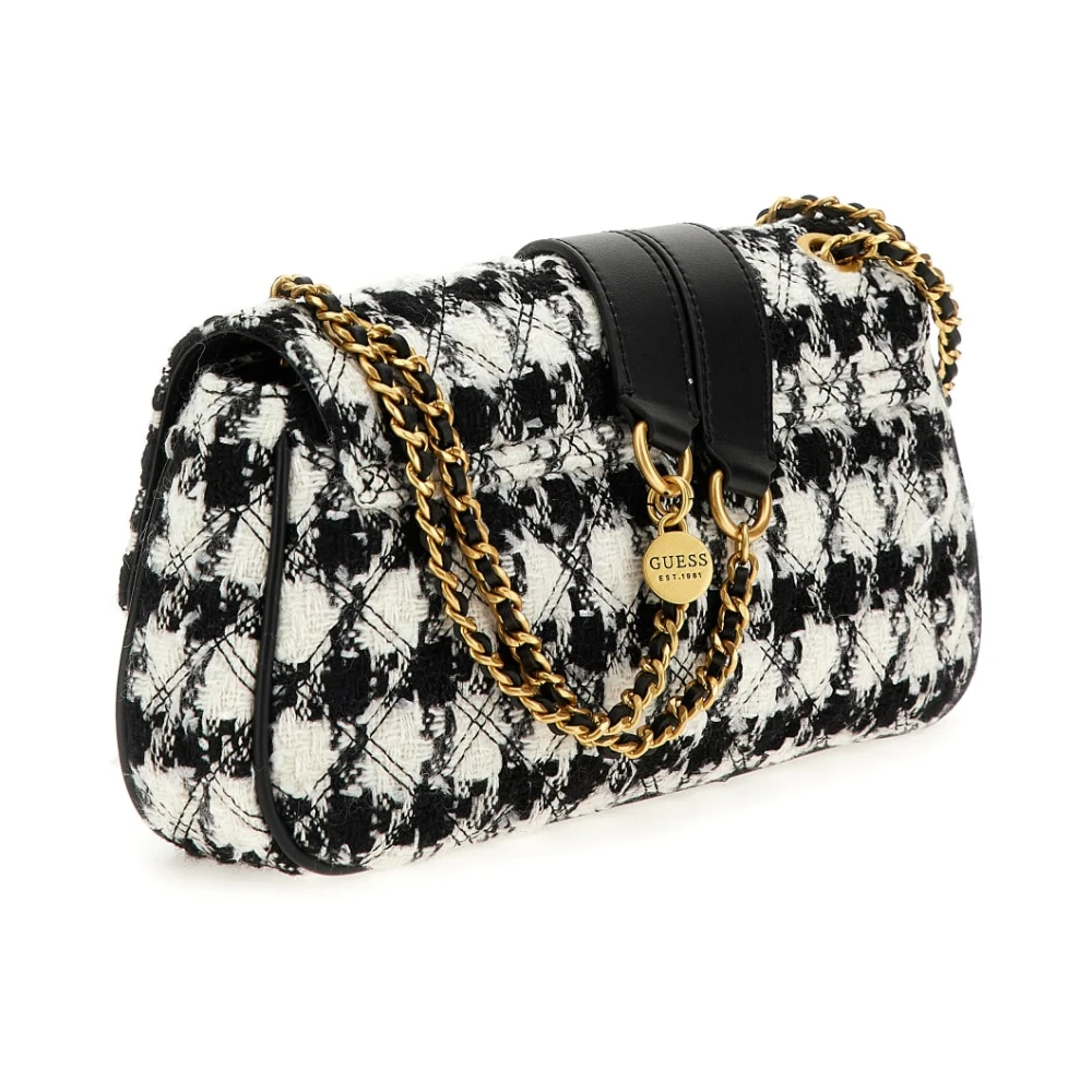 Guess Spark Micro Mini Zwart Multi Schoudertas Black Dames