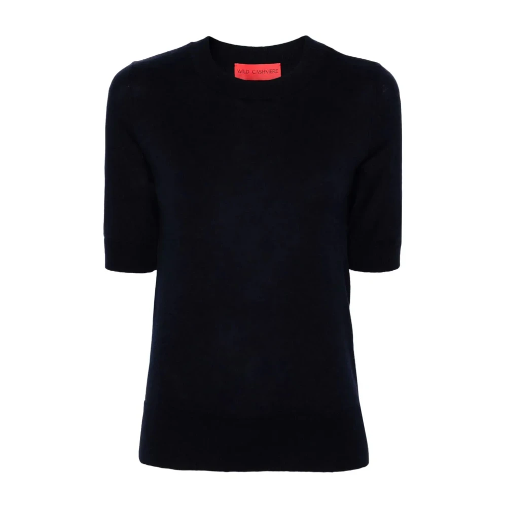Wild Cashmere Round-neck Knitwear Blue Dames