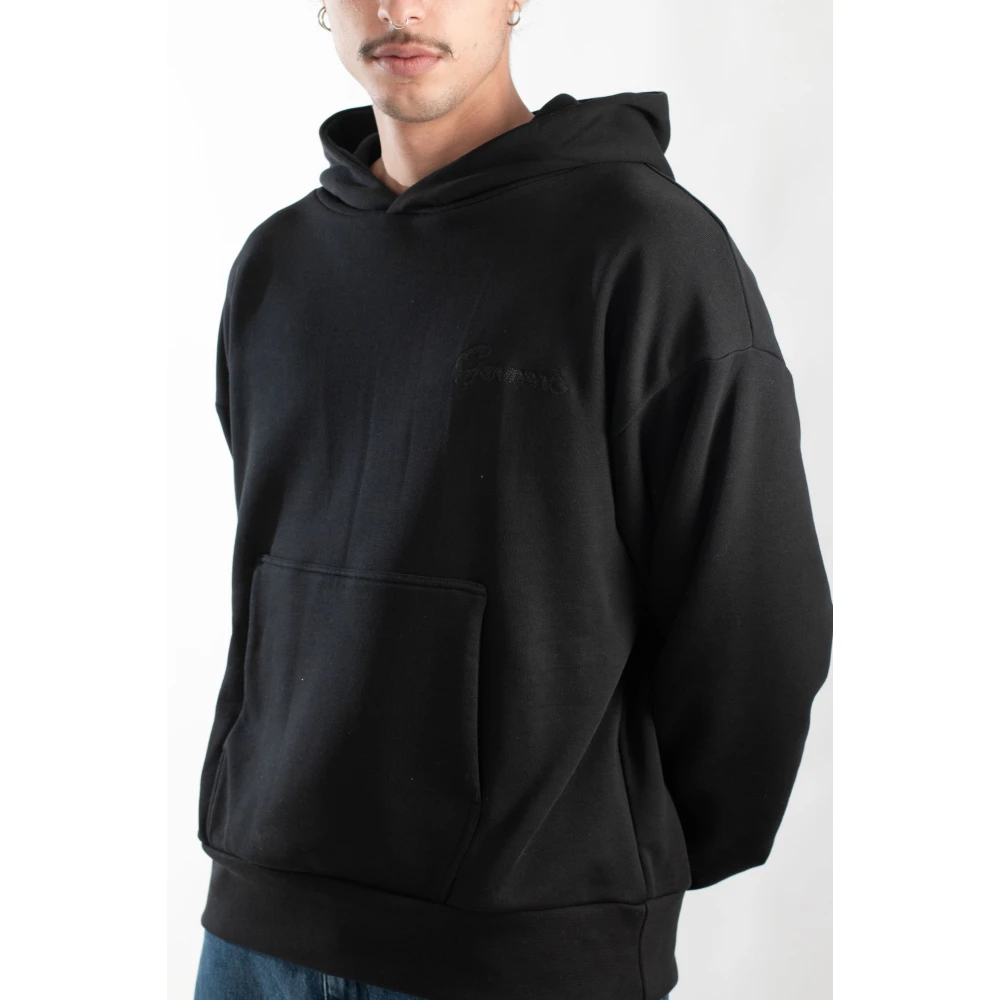 Garment Workshop Dubbel gelaagde Embro-hoodie Black Heren