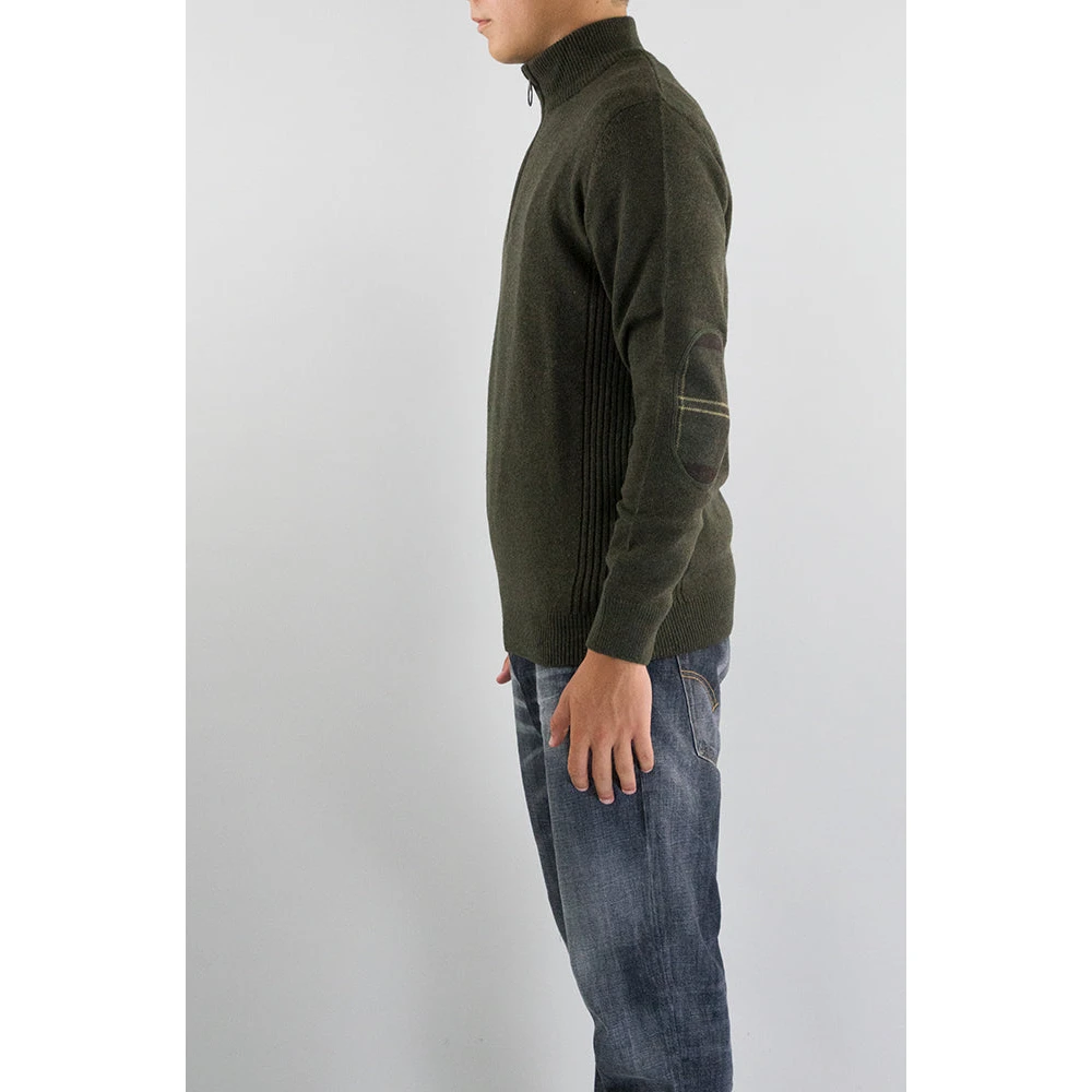Barbour Half Zip Sweater Holden Green Heren