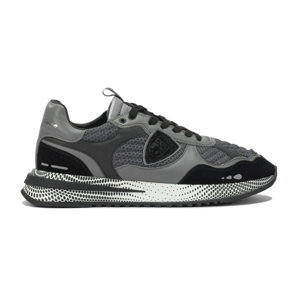 Philippe Model Men's Gray Olympique Running Sneakers
