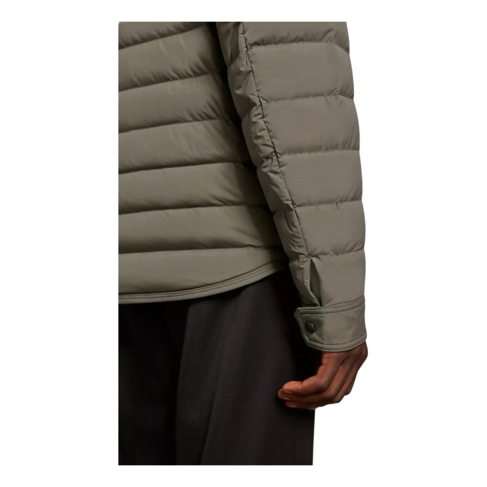 Moncler Groene Dons Shacket Jas Green Heren