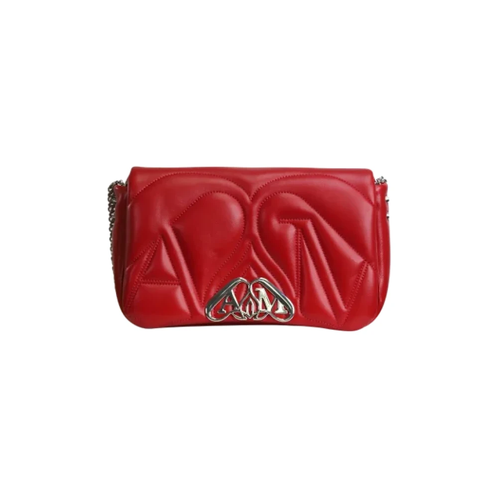 Alexander McQueen Pre-owned Leather shoulder-bags Red Dames