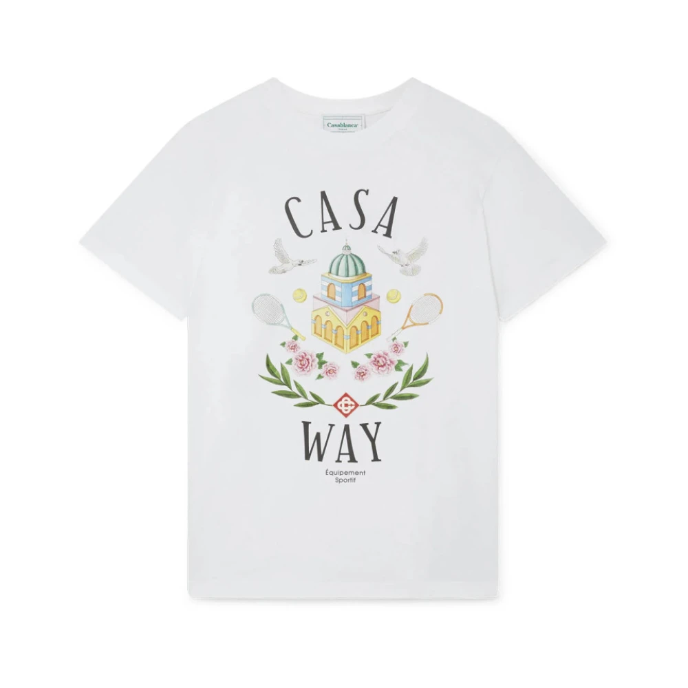 Casablanca Casa Way it Ekologisk Bomull T-Shirt White, Herr