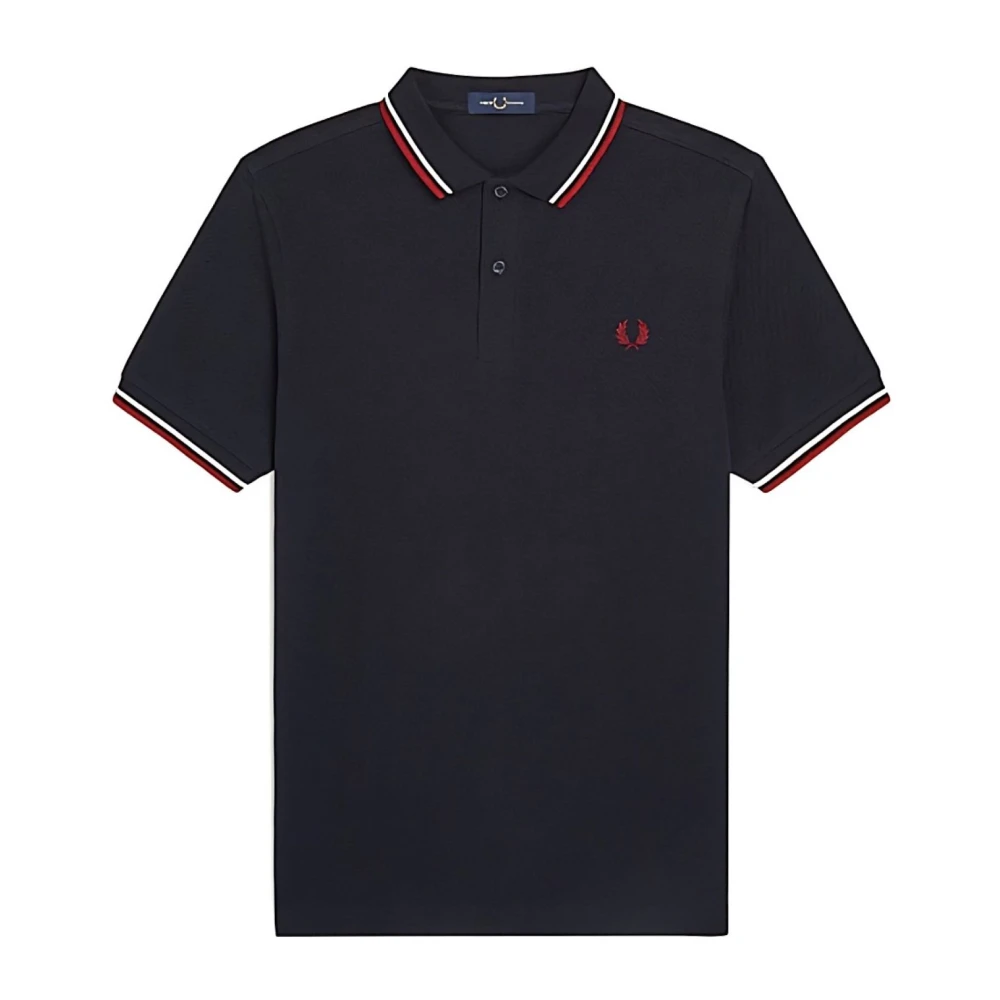 Fred Perry Men's Black Polo - Polo Shirts - S - Tops