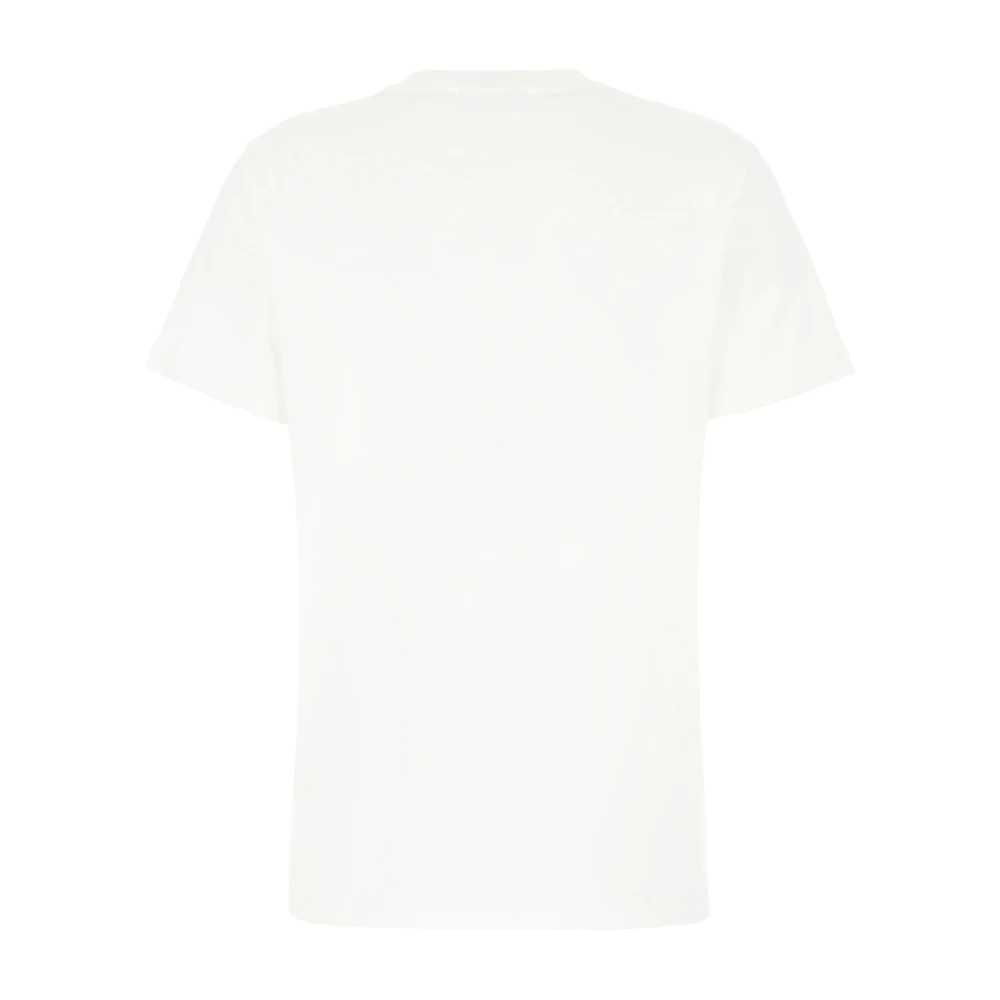 Ganni Casual Katoenen T-Shirt White Dames