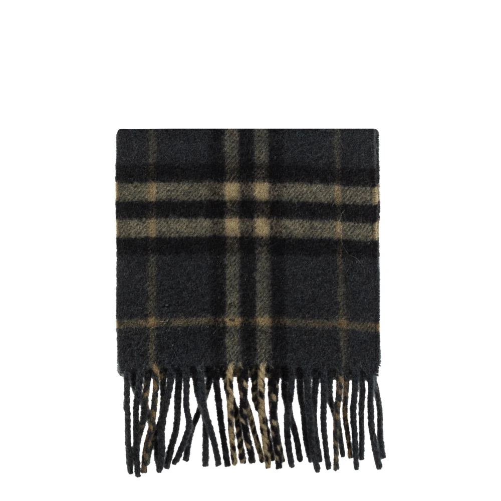 Burberry Kasjmier sjaal met ruitpatroon Green Unisex