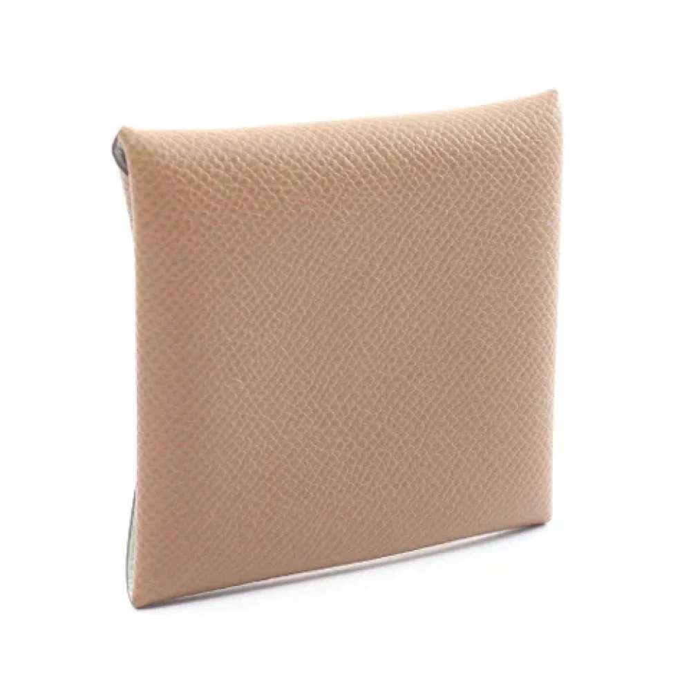 Hermès Vintage Pre-owned Leather wallets Brown Dames