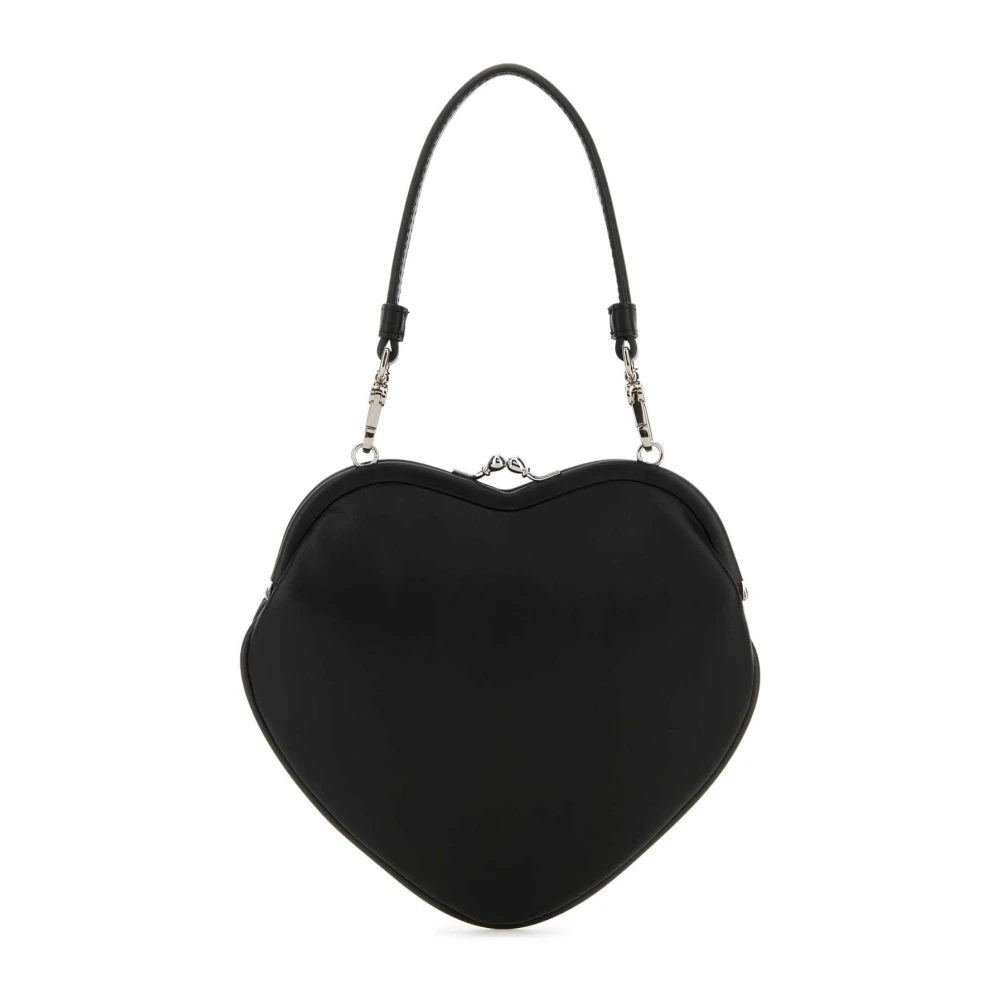 Vivienne Westwood Belle Heart Leren Handtas Black Dames