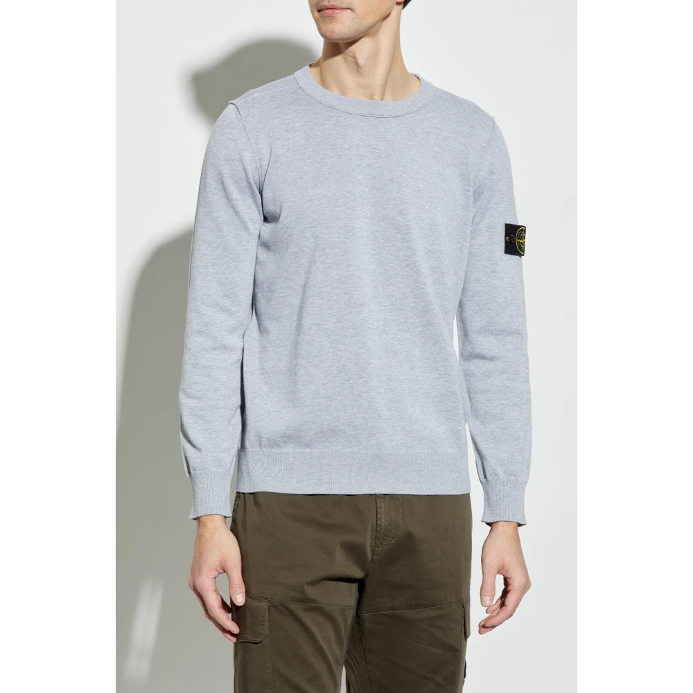 Stone Island Trui met logo Gray Heren
