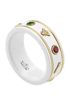 Icon Ring with Gemstones