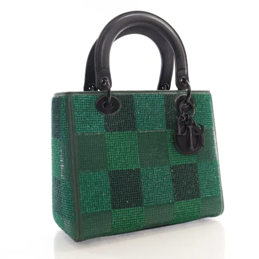 Dior Vintage Pre-owned Leather dior-bags Green Dames