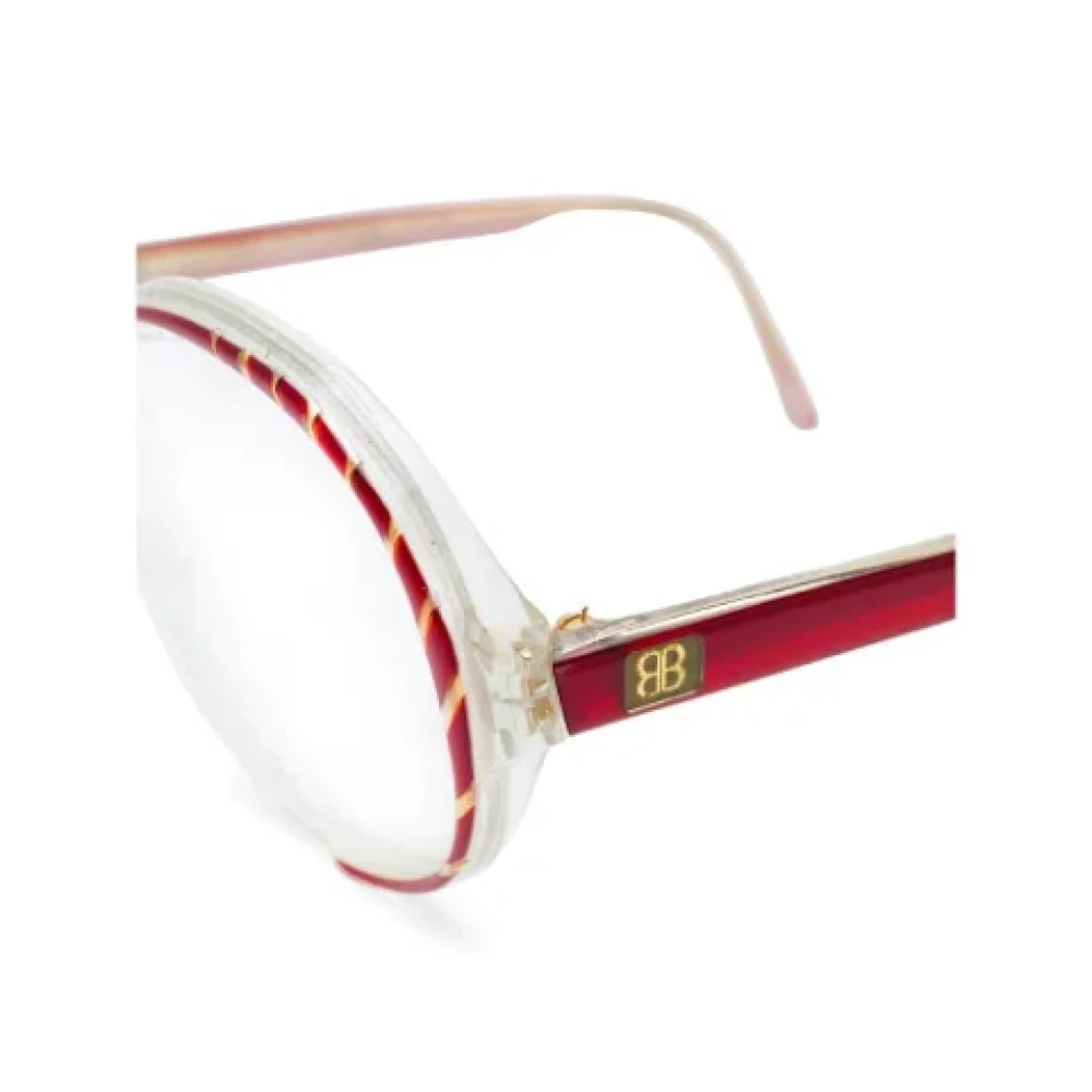 Balenciaga Vintage Pre-owned Acetate sunglasses Red Dames