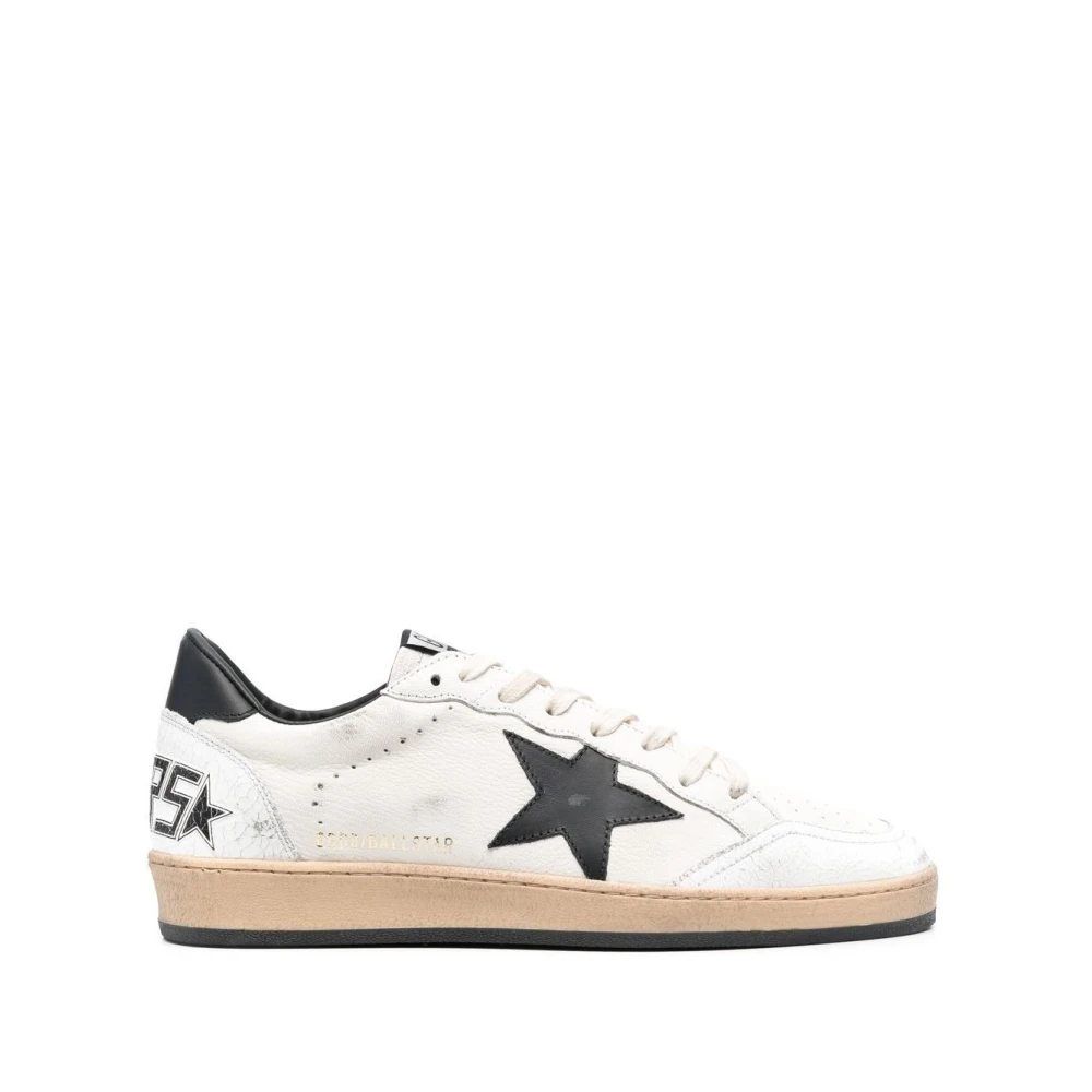 Golden Goose Men's Beige Leather Star Basketball Trainers - 9 Uk - Shoes