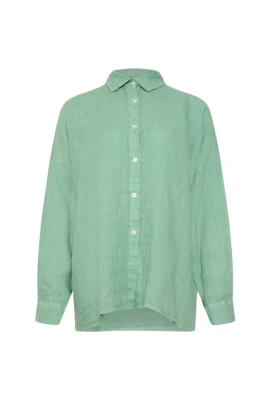 Dusty Mint Linneskjorta