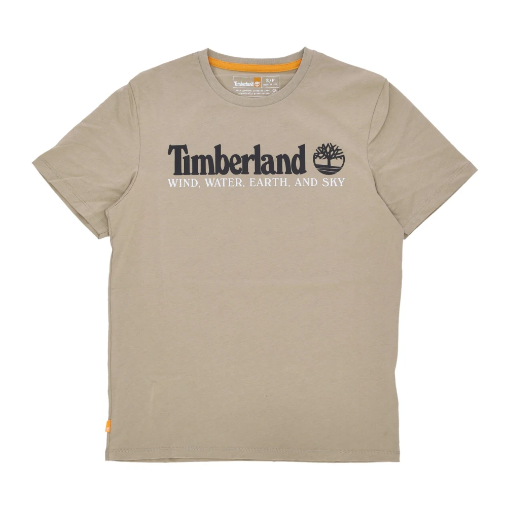 Timberland Front Tee Lemon Pepper Streetwear Beige Heren