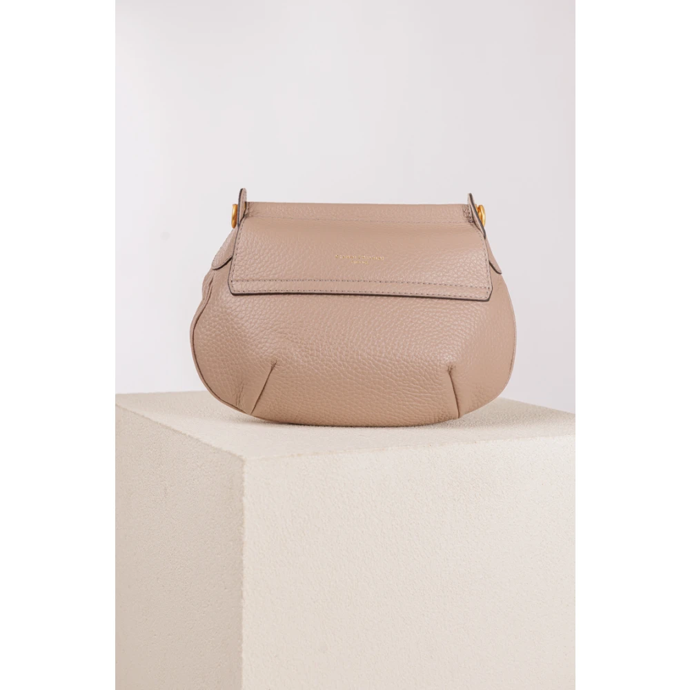 Gianni Chiarini Taupe Schoudertas met Gouden Details Beige Dames
