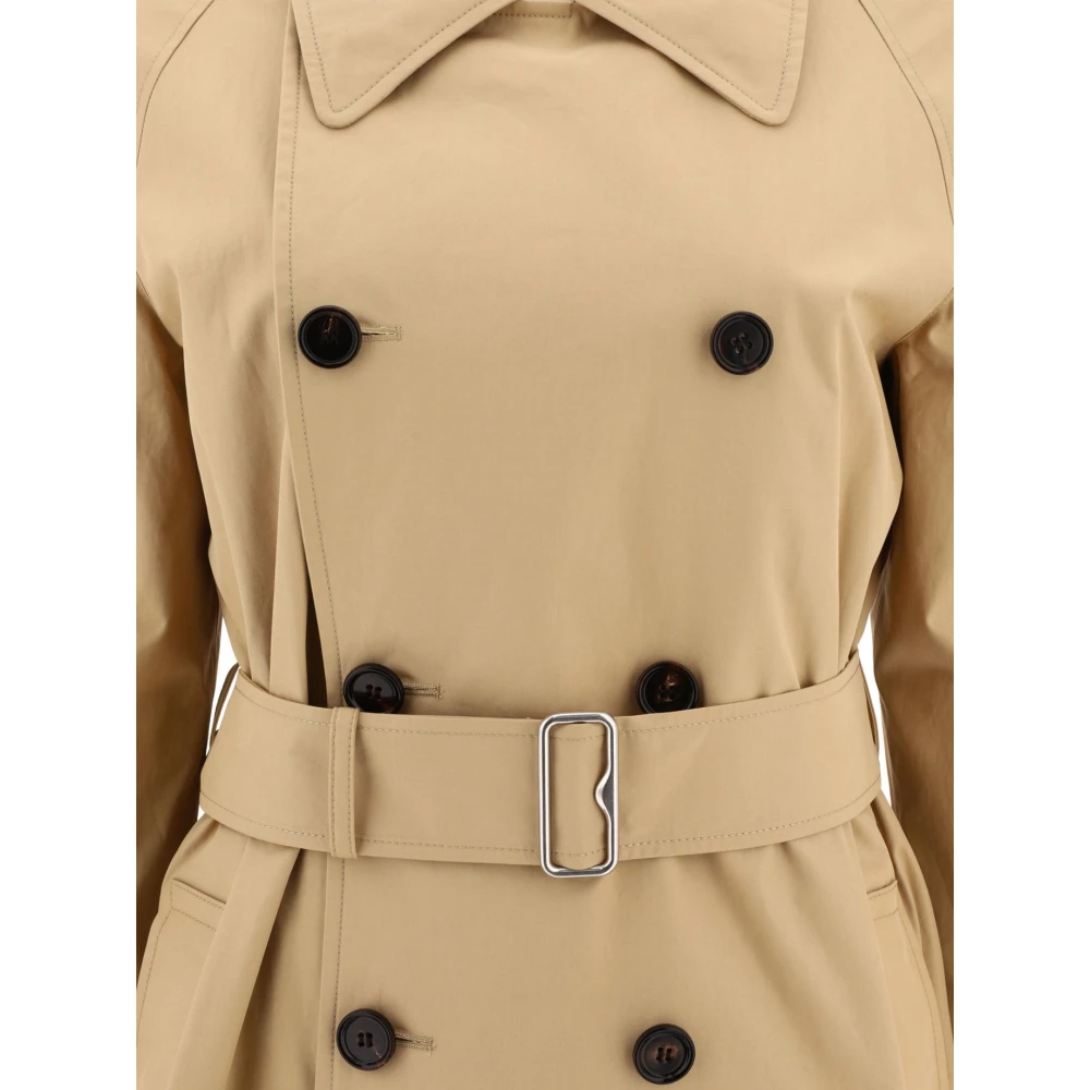 Burberry Flax Trench Coat Beige Dames