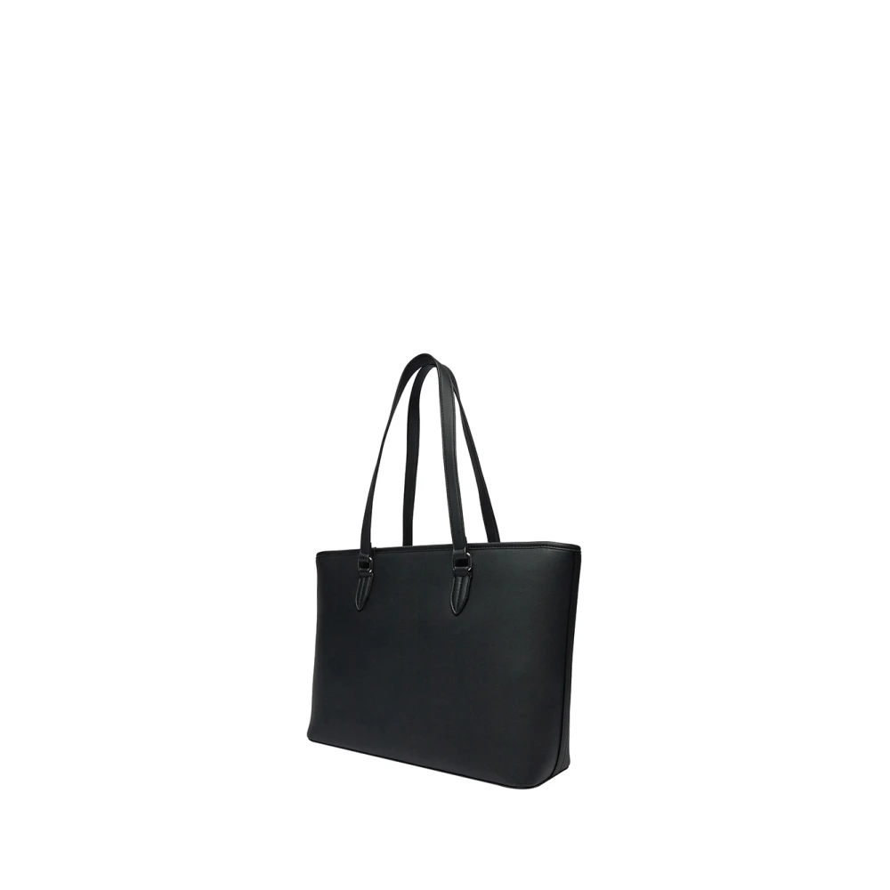 Moschino Zwarte Shopper Tas met Gouden Details Black Dames